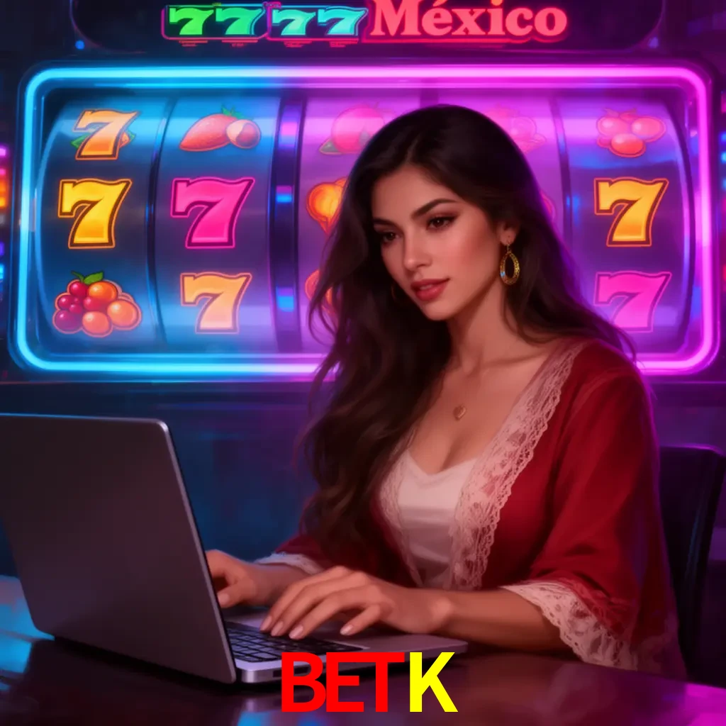 BETK Slots - tragamonedas, RTP y control Tragamonedas BETK con símbolos, saldo móvil y reglas de apuesta visibles